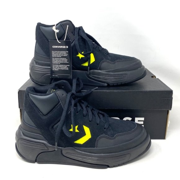 Converse Weapon CX Shoes Women Size Mid Top Black Leather Suede Sneakers A03230C - Picture 7 of 9